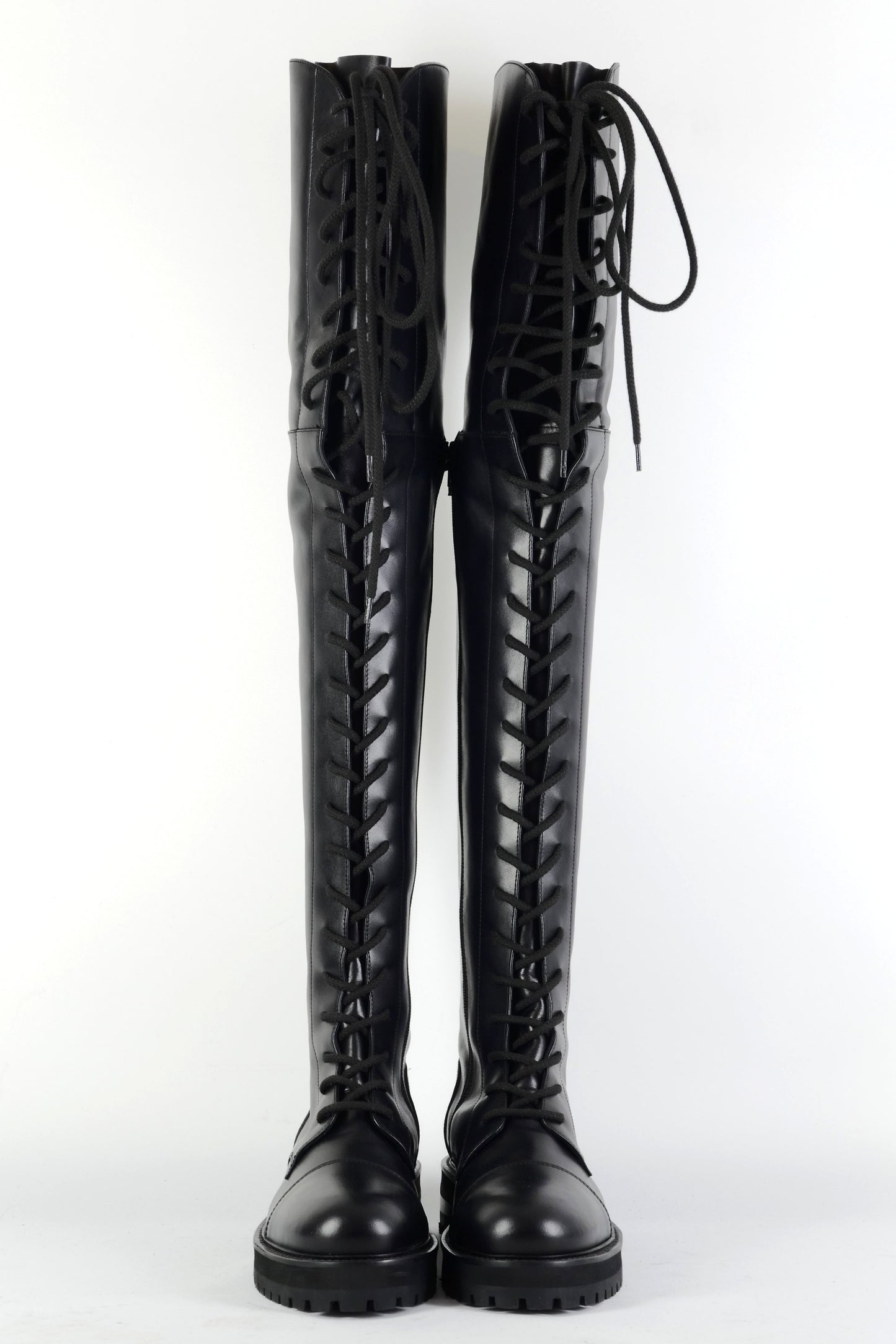 BUUTS Dondup Overknees Leder schwarz 225129-4