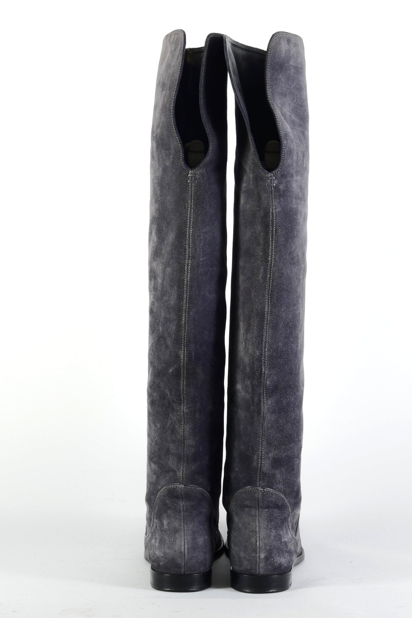 BUUTS Sergio Rossi Overknees Wildleder grau 225130-5