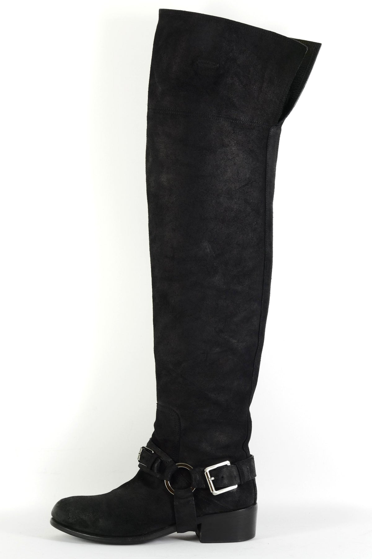 BUUTS Dior Overknees Wildleder schwarz 225131-1