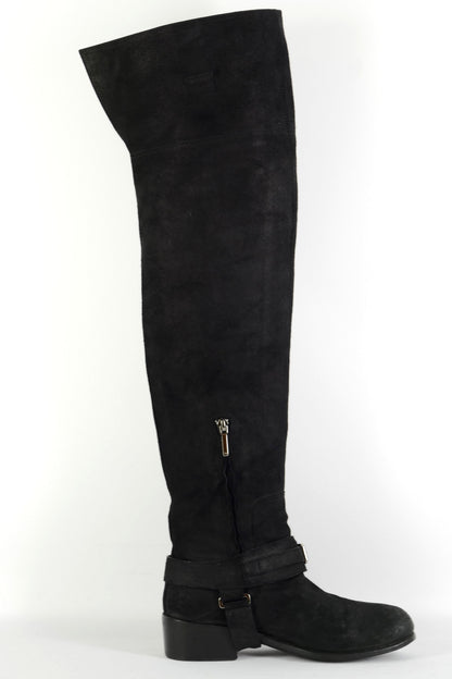 BUUTS Dior Overknees Wildleder schwarz 225131-3