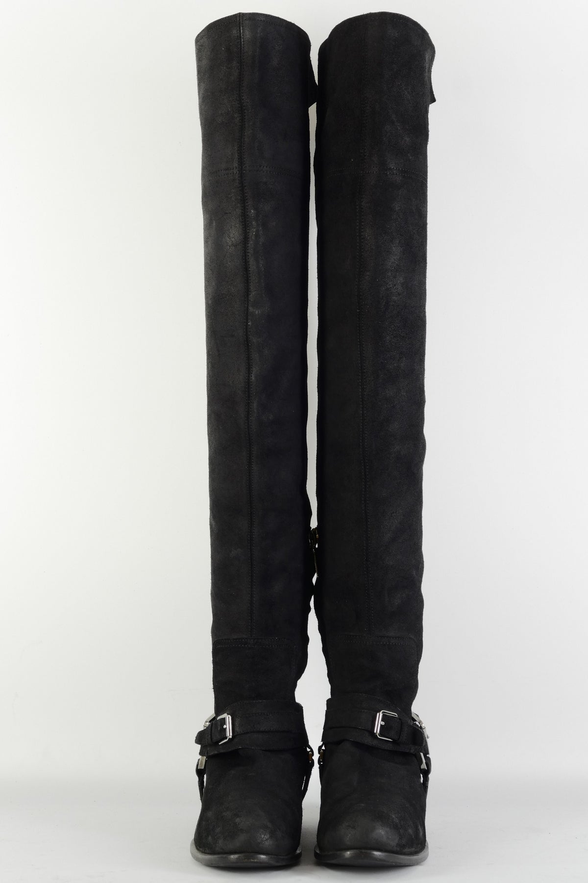 BUUTS Dior Overknees Wildleder schwarz 225131-4