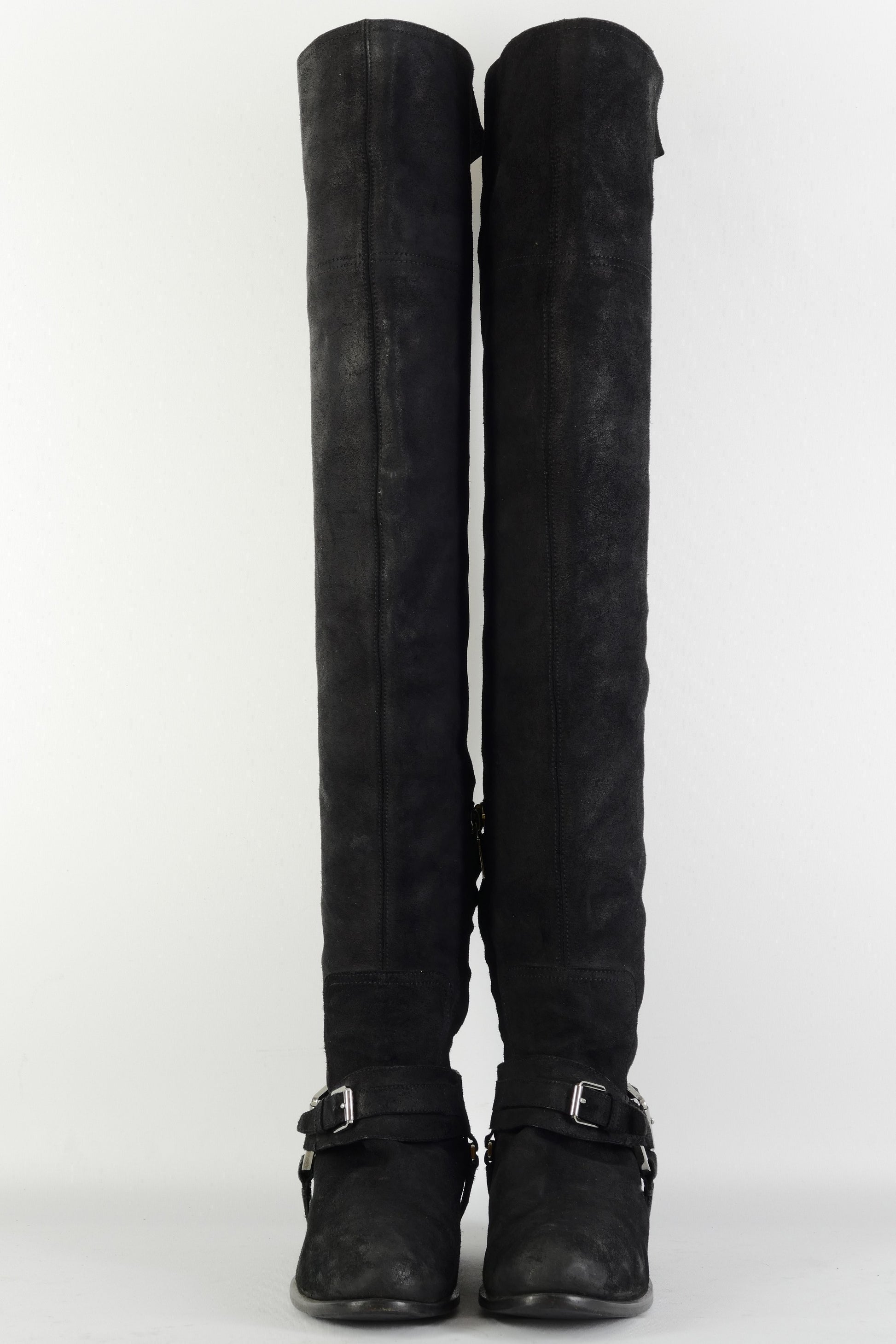 BUUTS Dior Overknees Wildleder schwarz 225131-4