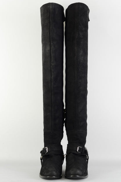 BUUTS Dior Overknees Wildleder schwarz 225131-4