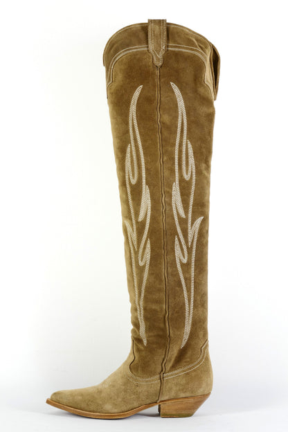 BUUTS Sonora Overknees Wildleder beige 225132-1