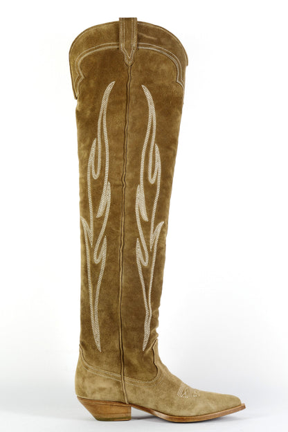 BUUTS Sonora Overknees Wildleder beige 225132-3