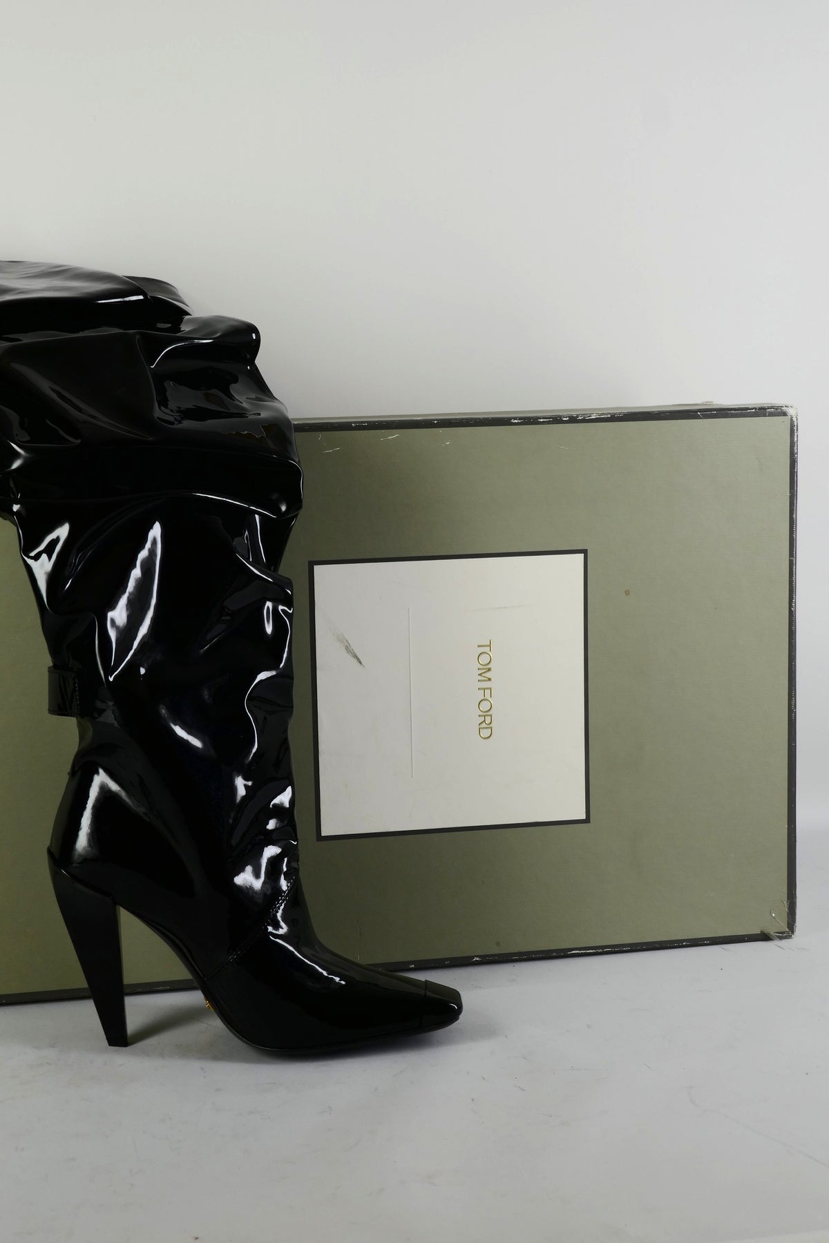 BUUTS Tom Ford Hohe Stiefel Leder schwarz 225134-11