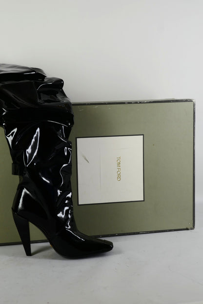 BUUTS Tom Ford Hohe Stiefel Leder schwarz 225134-11