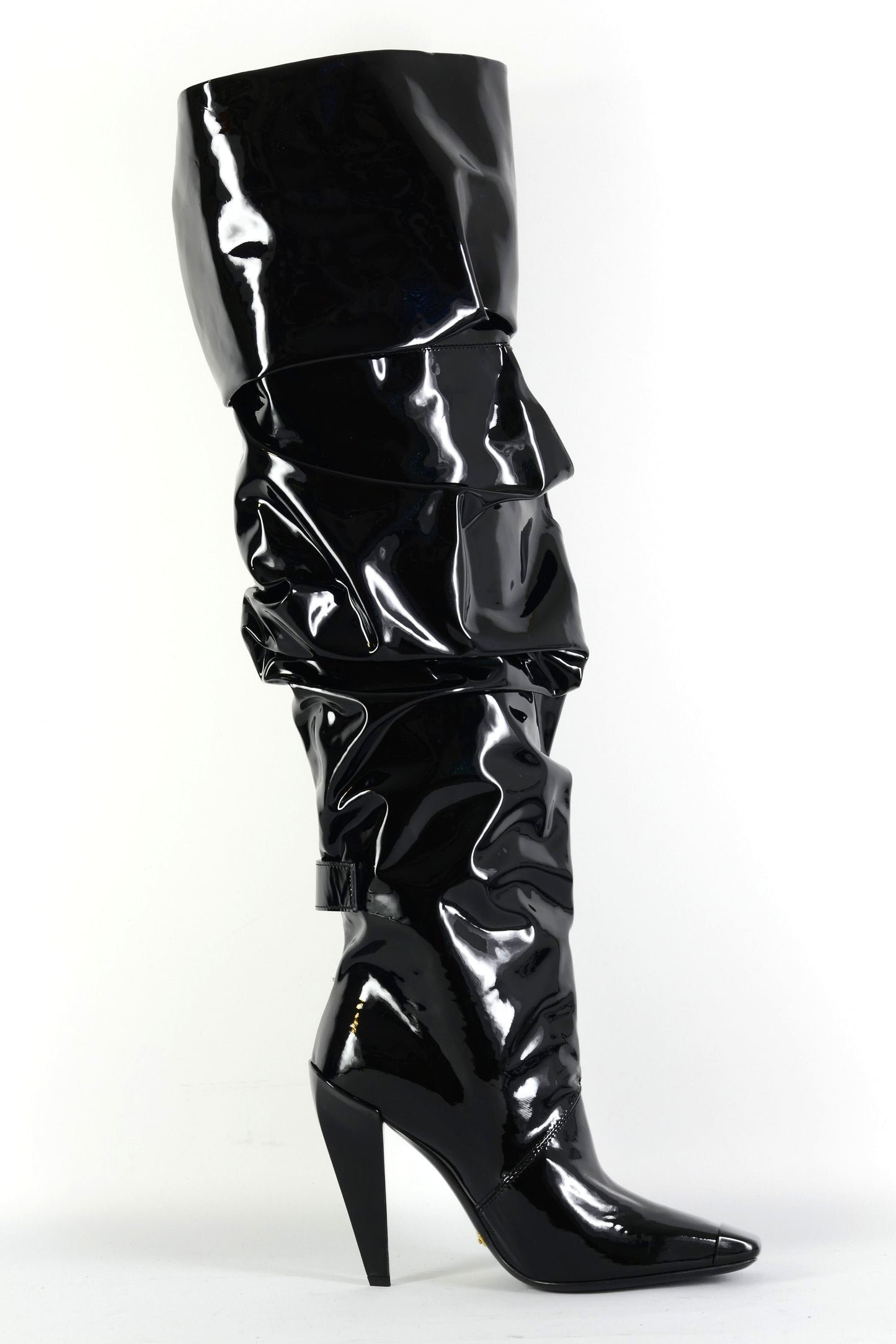 BUUTS Tom Ford Hohe Stiefel Leder schwarz 225134-3