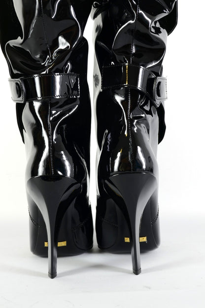 BUUTS Tom Ford Hohe Stiefel Leder schwarz 225134-6