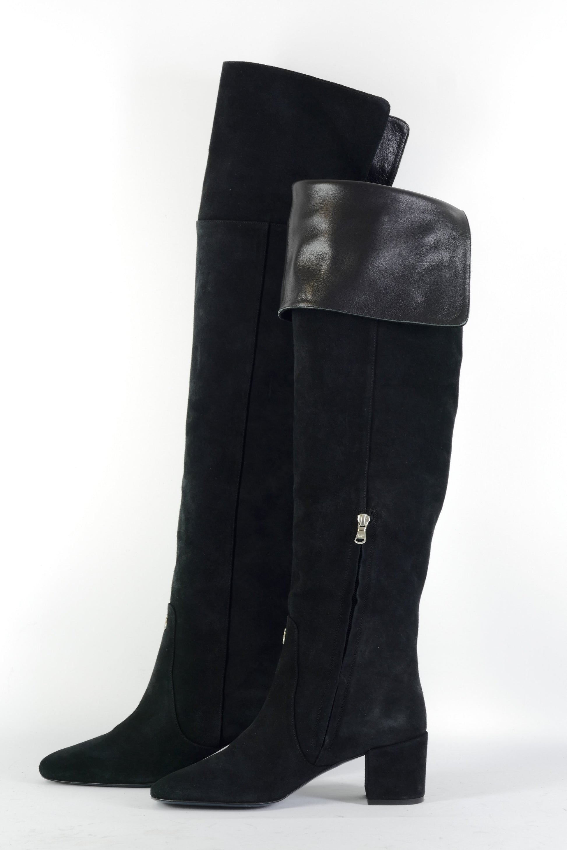 BUUTS Patrizia Pepe Overknees Wildleder schwarz 225141-10