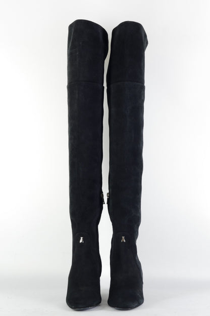 BUUTS Patrizia Pepe Overknees Wildleder schwarz 225141-4