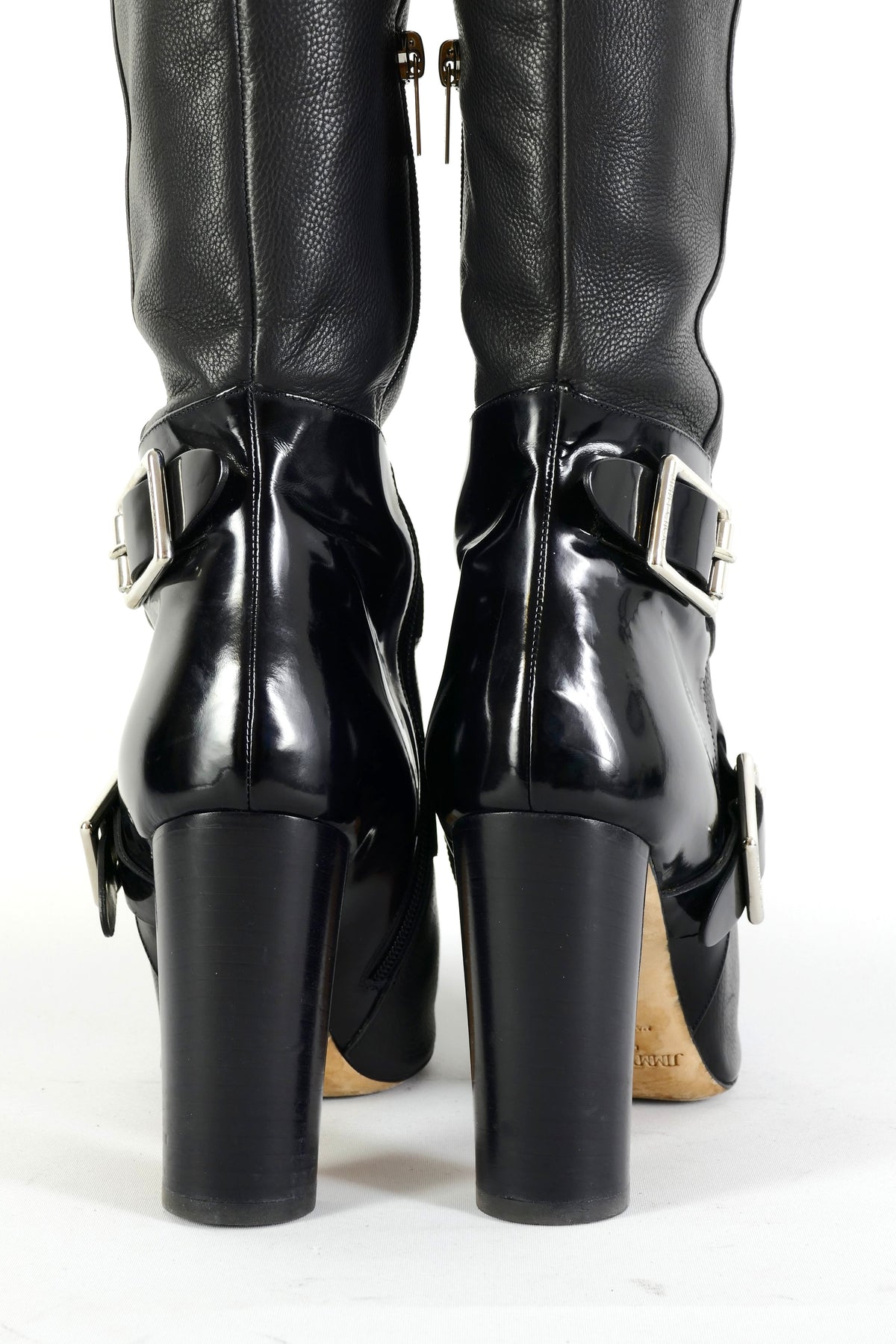 BUUTS Jimmy Choo Overknees Leder schwarz 225142-6