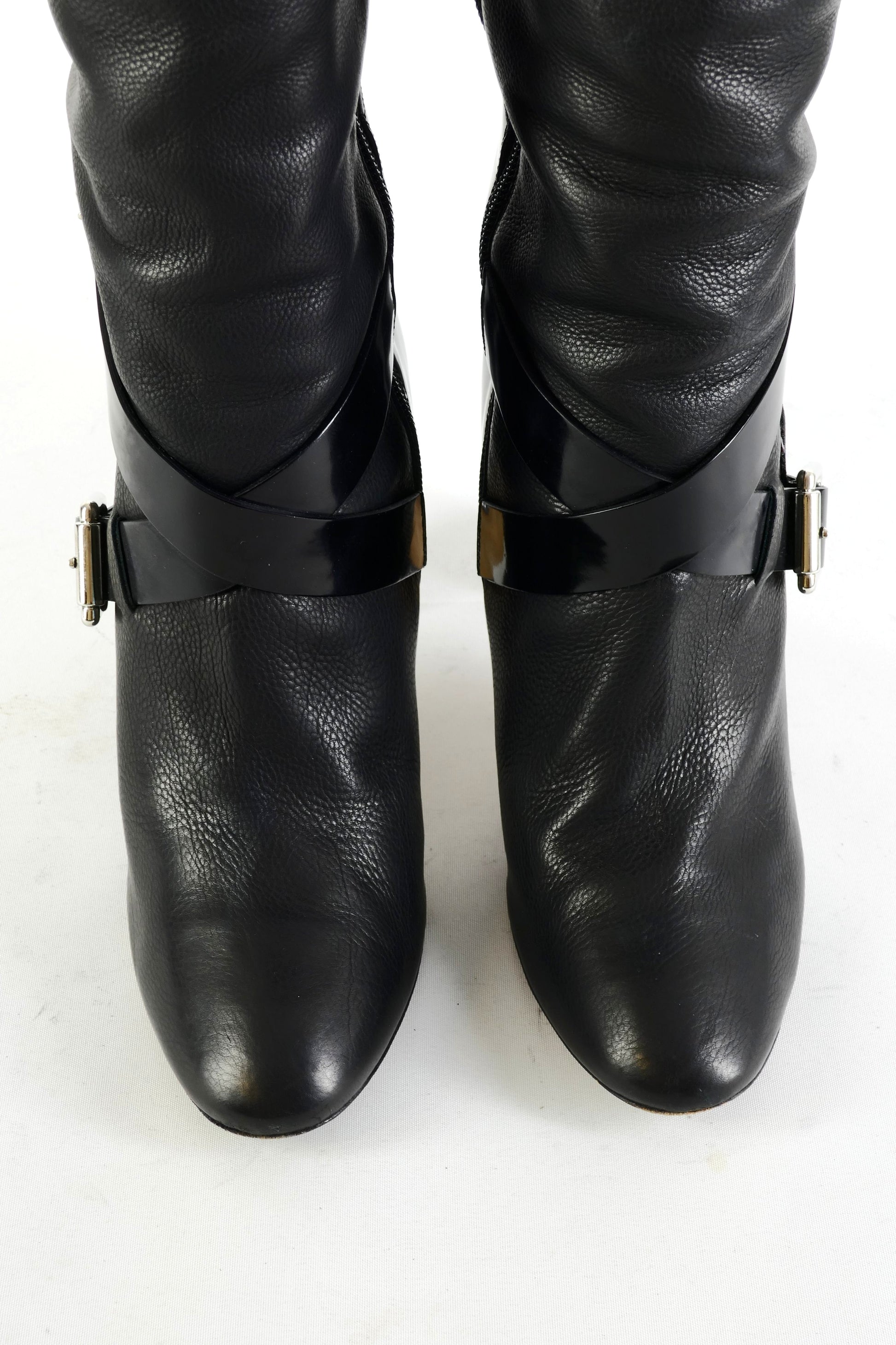 BUUTS Jimmy Choo Overknees Leder schwarz 225142-7