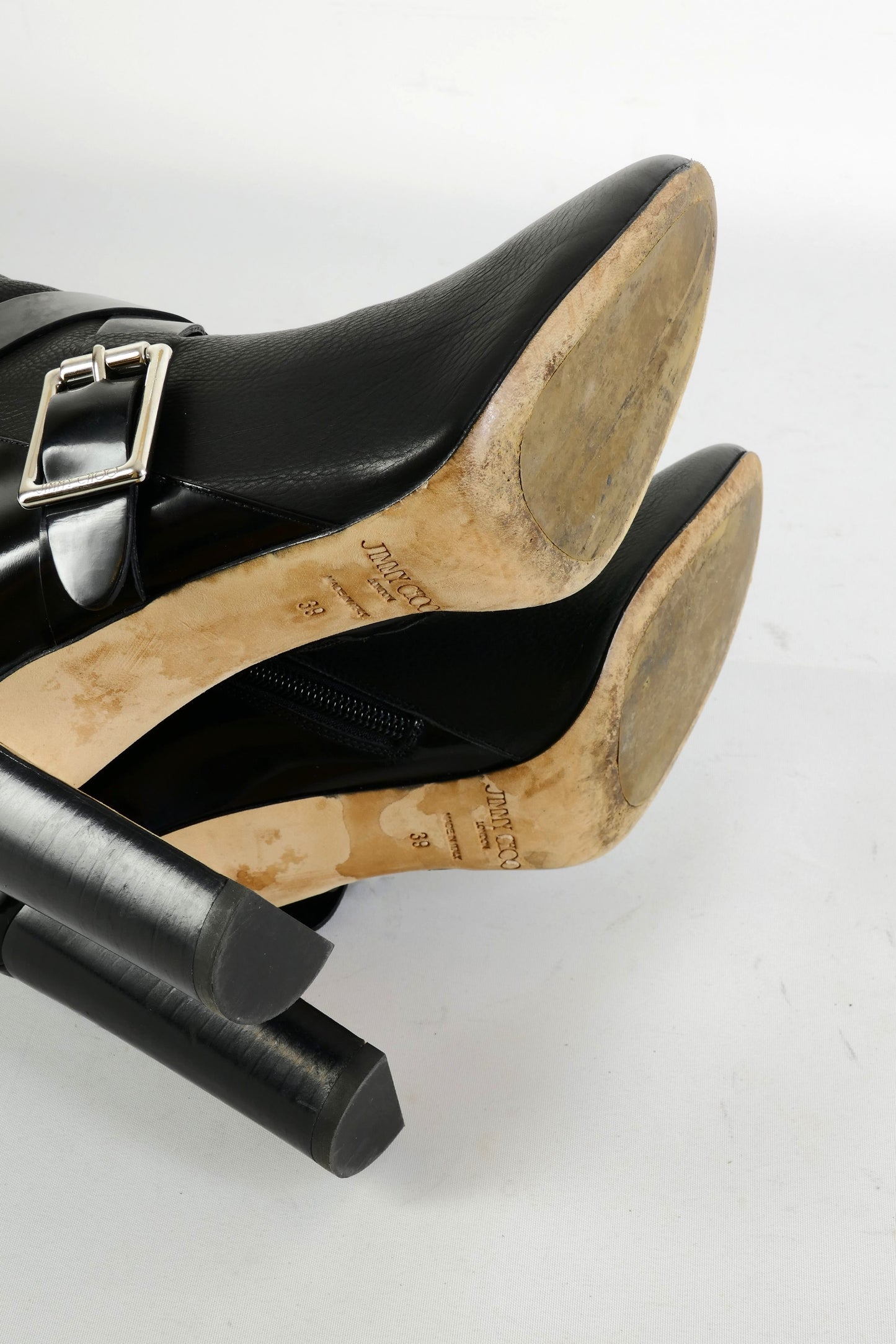 BUUTS Jimmy Choo Overknees Leder schwarz 225142-8
