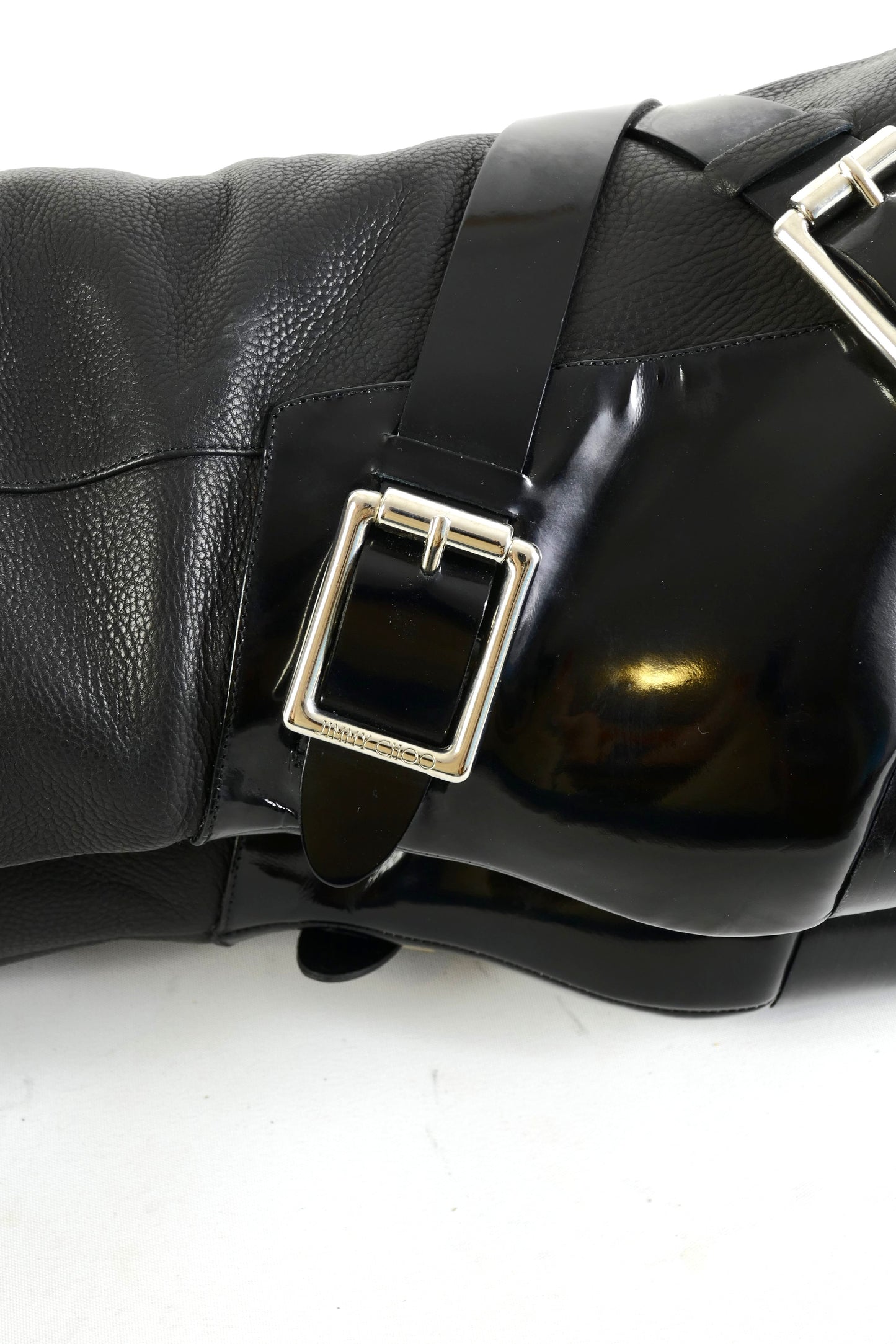 BUUTS Jimmy Choo Overknees Leder schwarz 225142-9