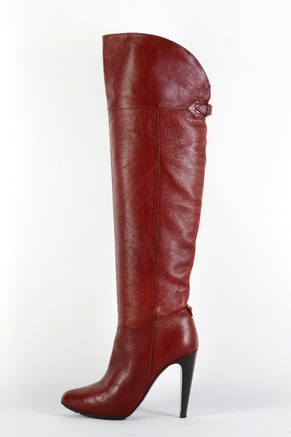 BUUTS Grey Mer Hohe Stiefel Leder bordeaux 225143-1