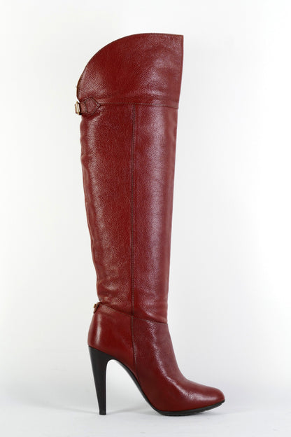 BUUTS Grey Mer Hohe Stiefel Leder bordeaux 225143-3