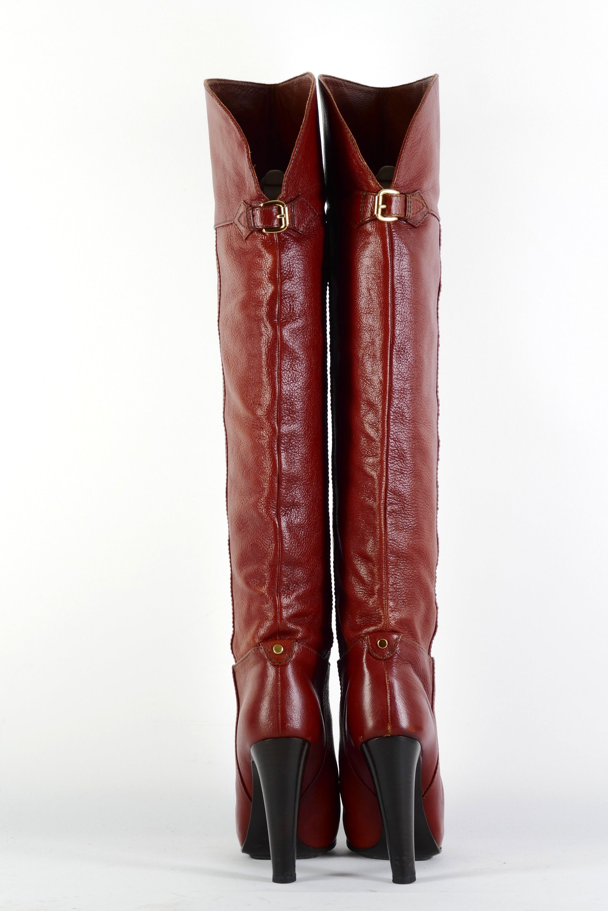 BUUTS Grey Mer Hohe Stiefel Leder bordeaux 225143-5