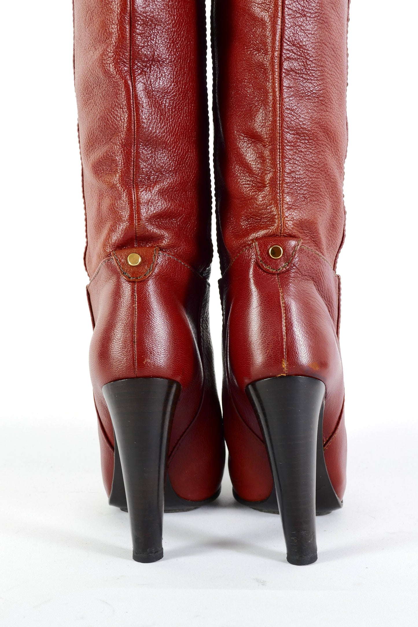 BUUTS Grey Mer Hohe Stiefel Leder bordeaux 225143-6