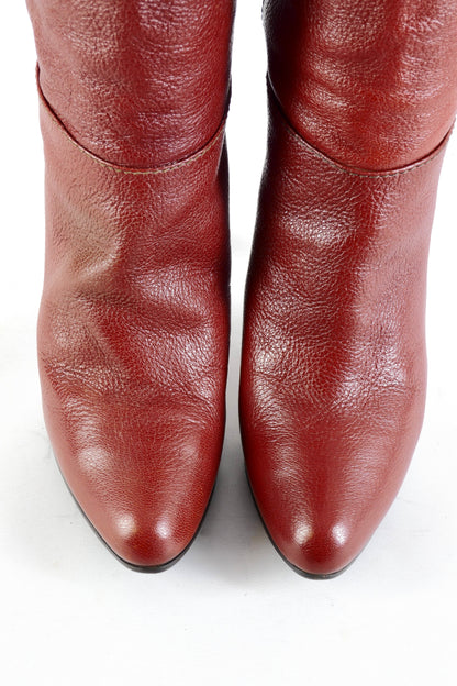 BUUTS Grey Mer Hohe Stiefel Leder bordeaux 225143-7