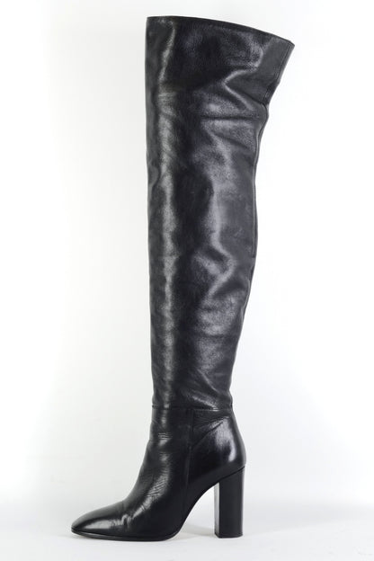 BUUTS Zara Overknees Leder schwarz 225144-1
