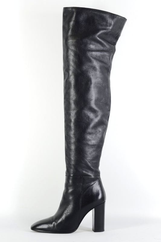 BUUTS Zara Overknees Leder schwarz 225144-1