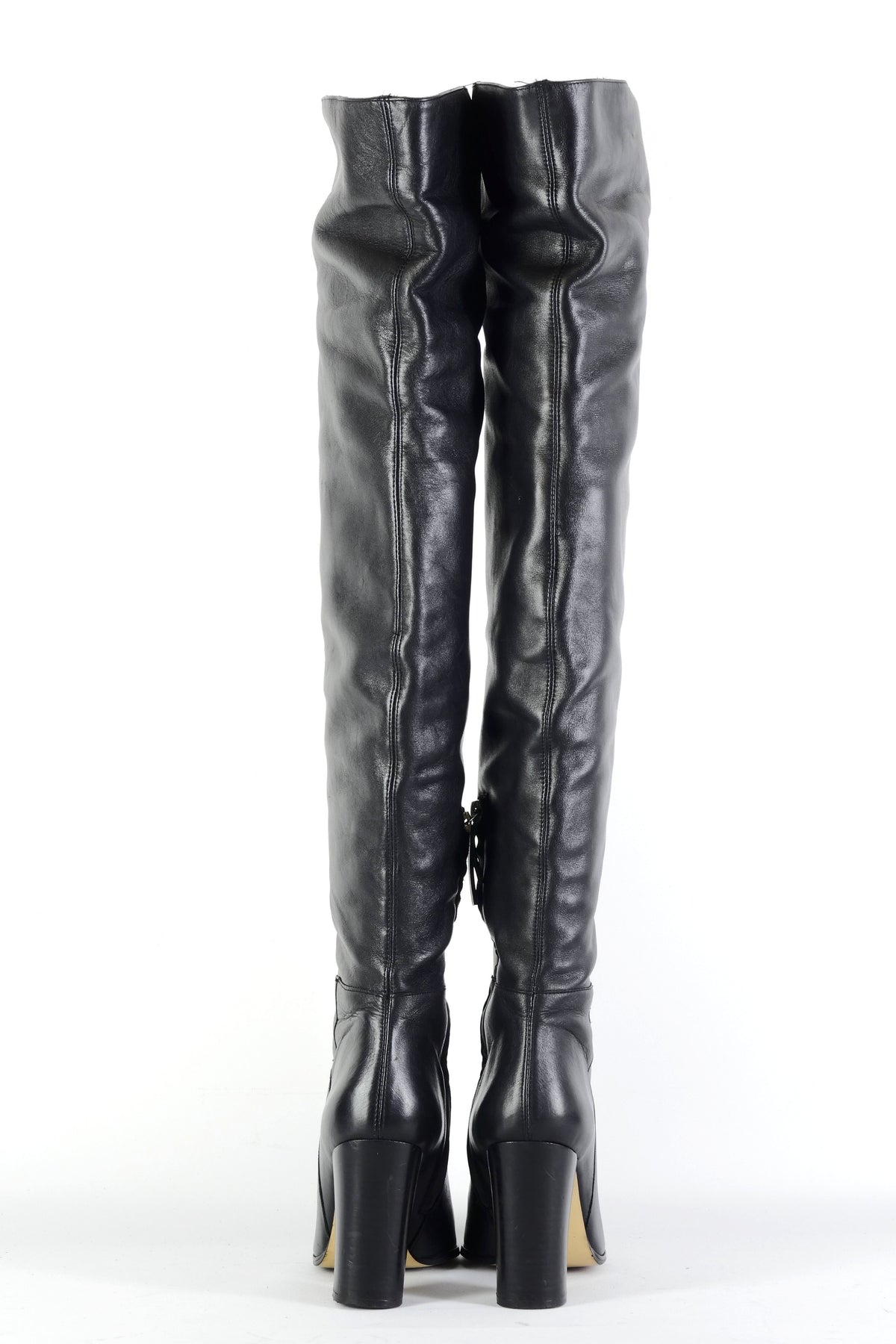 BUUTS Zara Overknees Leder schwarz 225144-5