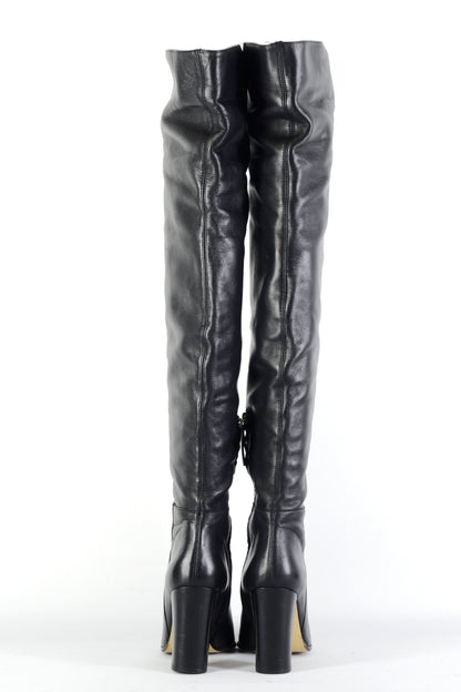 BUUTS Zara Overknees Leder schwarz 225144-5