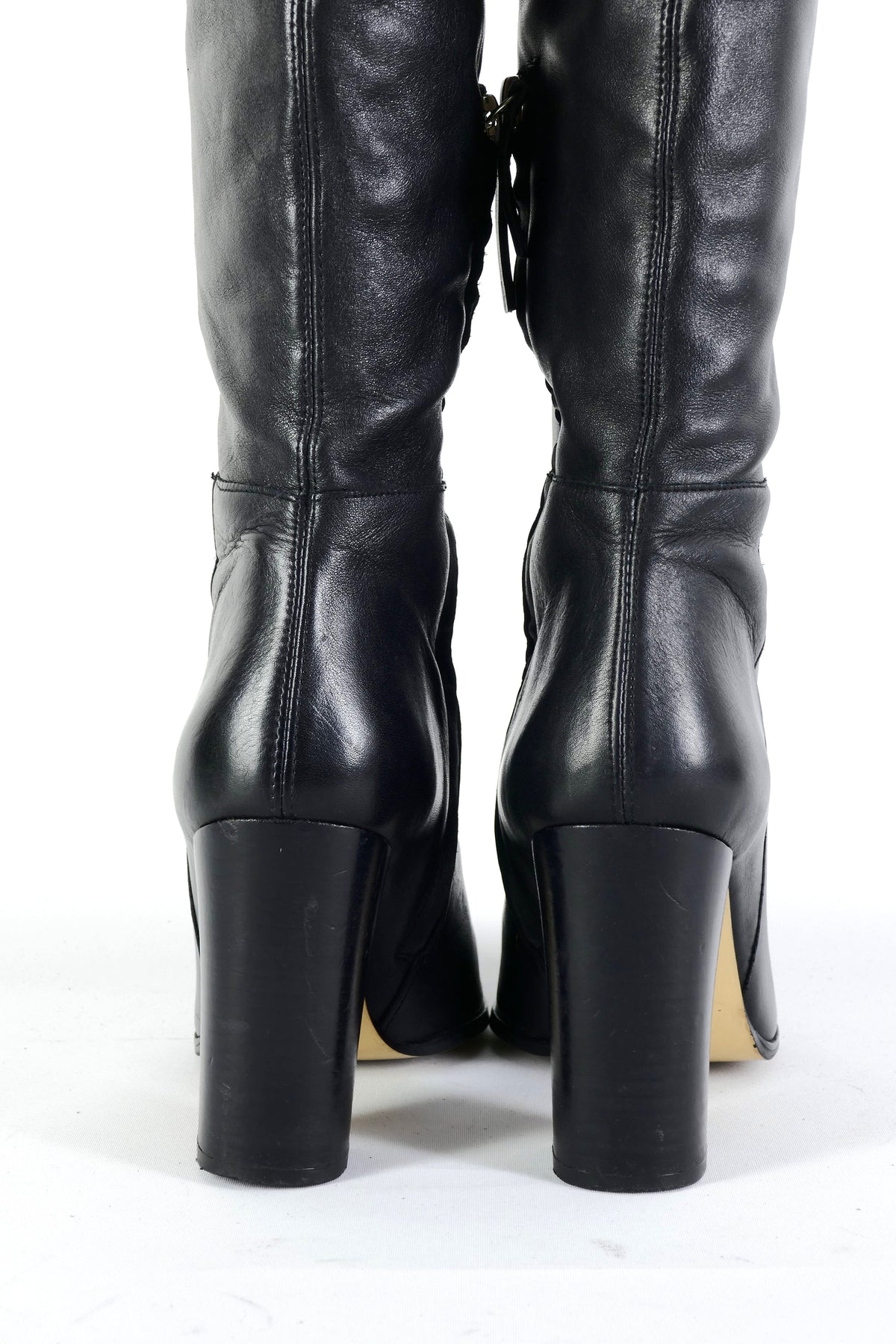 BUUTS Zara Overknees Leder schwarz 225144-6