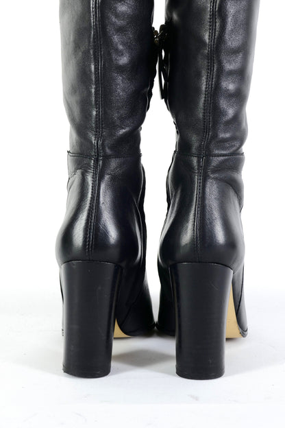 BUUTS Zara Overknees Leder schwarz 225144-6