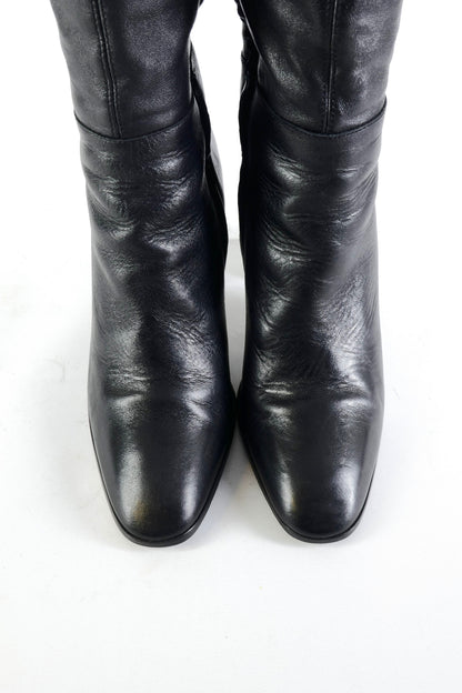 BUUTS Zara Overknees Leder schwarz 225144-7