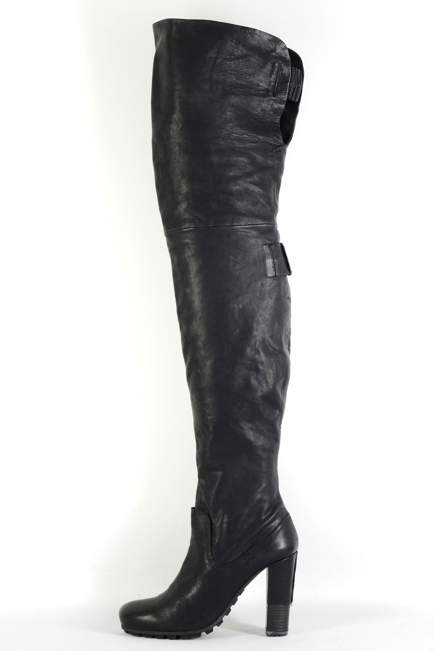 BUUTS Vic Matie Overknees Leder schwarz 225148-1