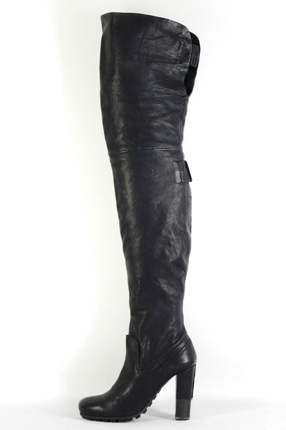 BUUTS Vic Matie Overknees Leder schwarz 225148-1