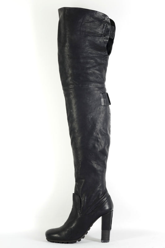 BUUTS Vic Matie Overknees Leder schwarz 225148-1