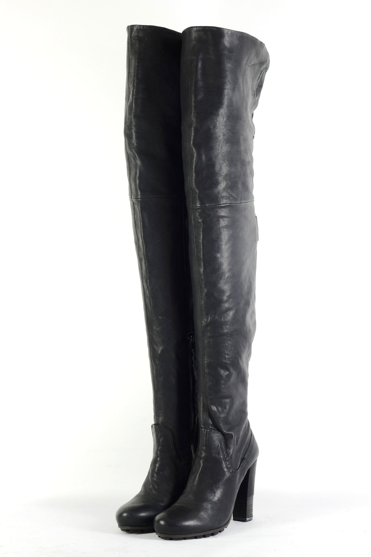 BUUTS Vic Matie Overknees Leder schwarz 225148-2