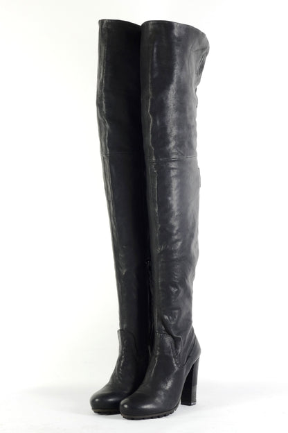 BUUTS Vic Matie Overknees Leder schwarz 225148-2