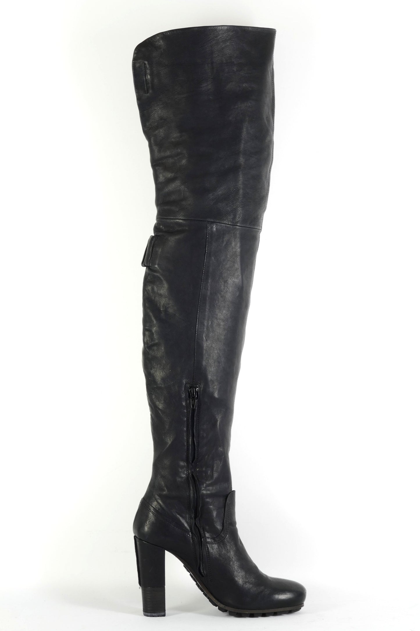 BUUTS Vic Matie Overknees Leder schwarz 225148-3