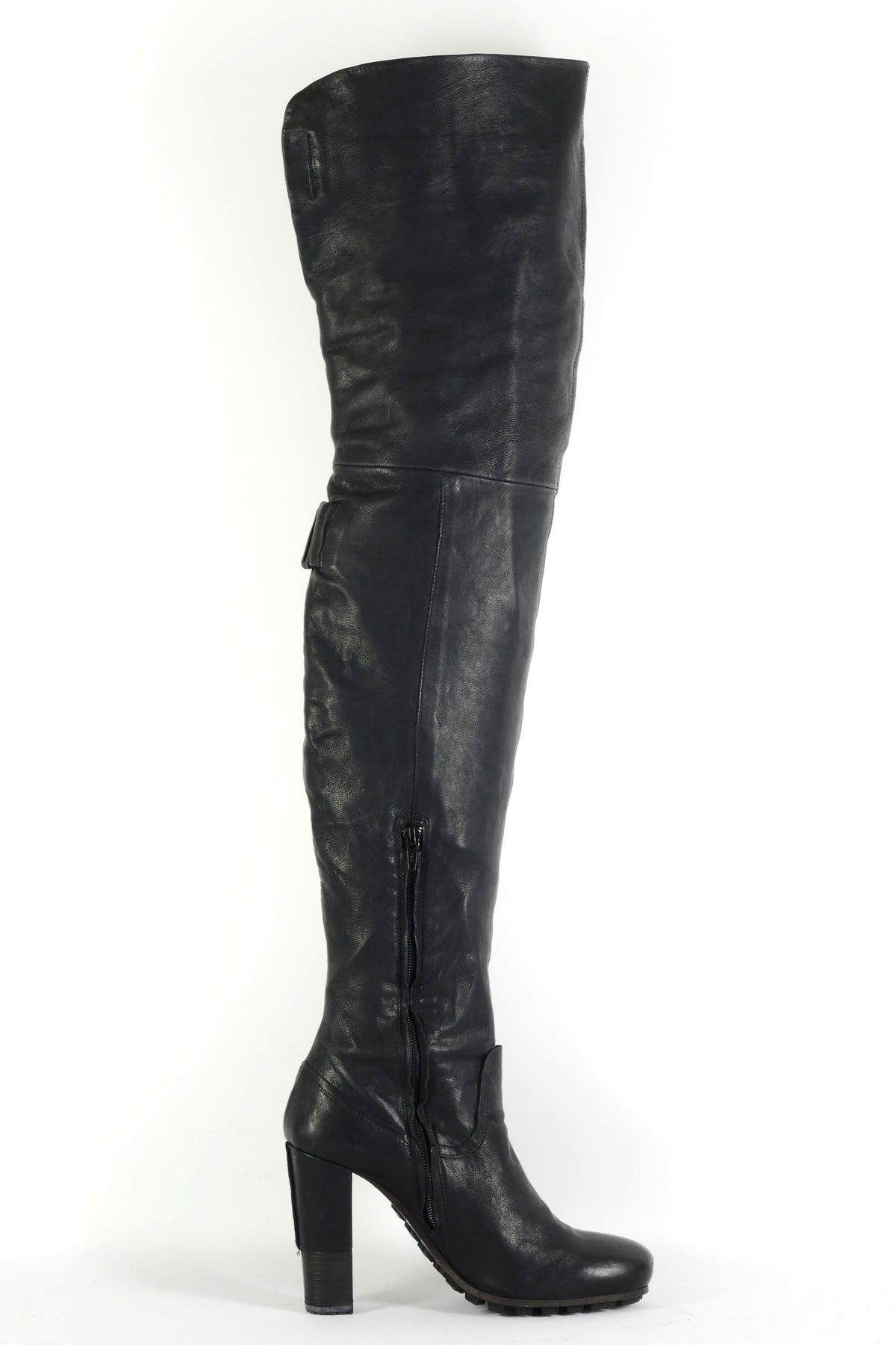 BUUTS Vic Matie Overknees Leder schwarz 225148-3