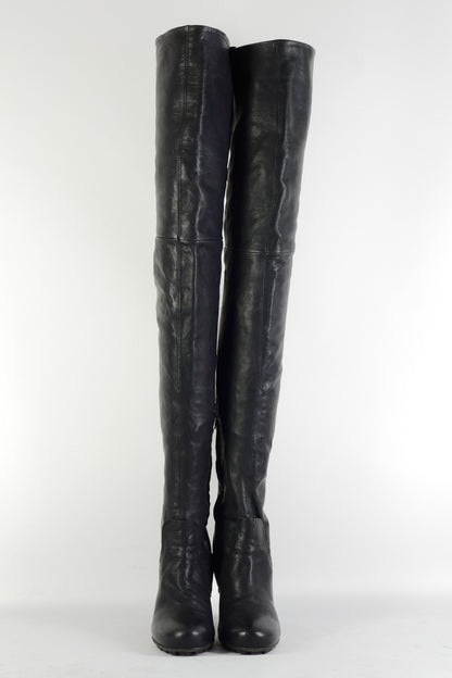 BUUTS Vic Matie Overknees Leder schwarz 225148-4