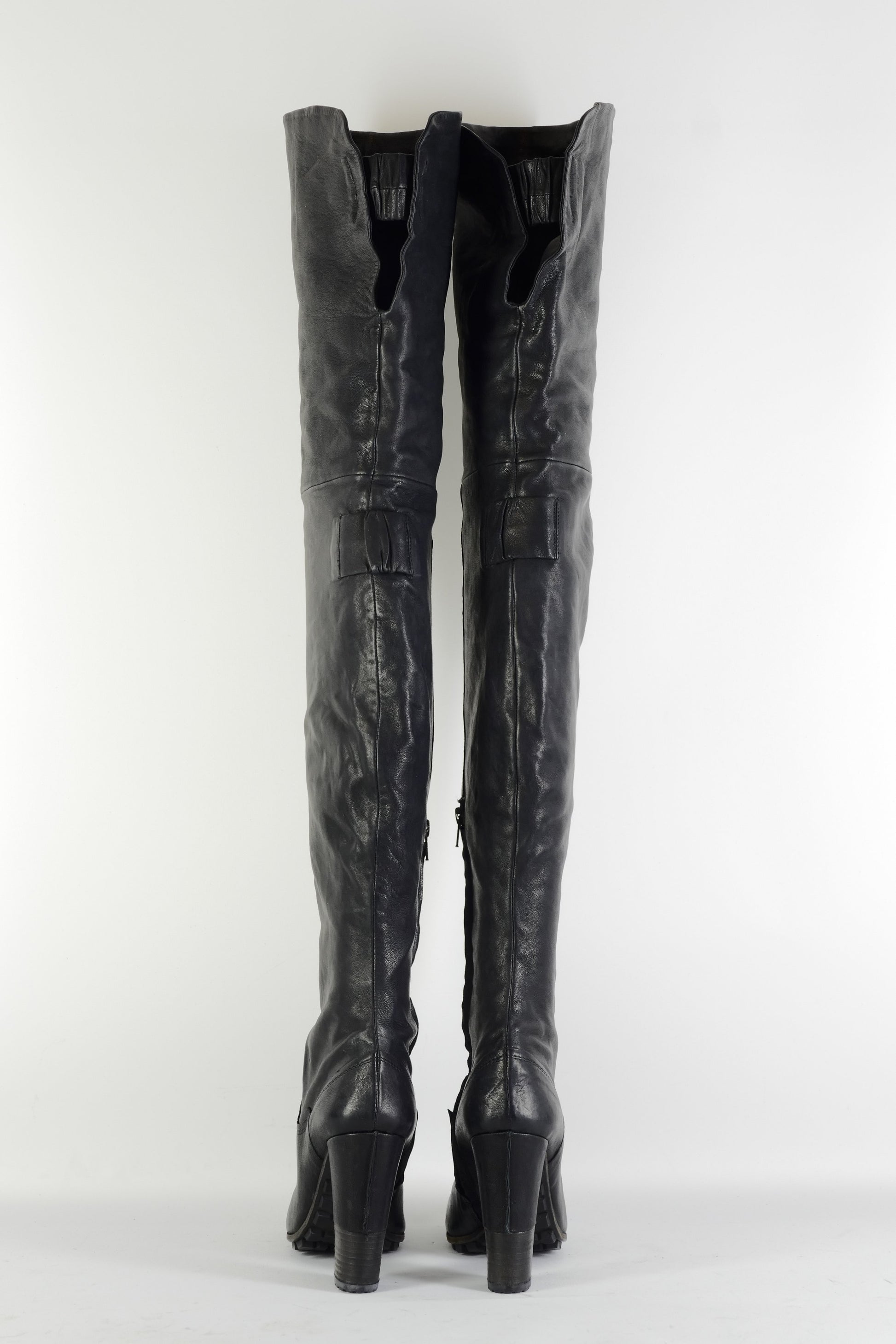 BUUTS Vic Matie Overknees Leder schwarz 225148-5