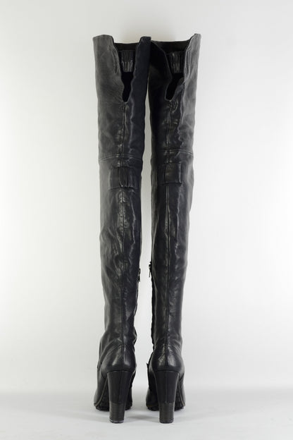 BUUTS Vic Matie Overknees Leder schwarz 225148-5