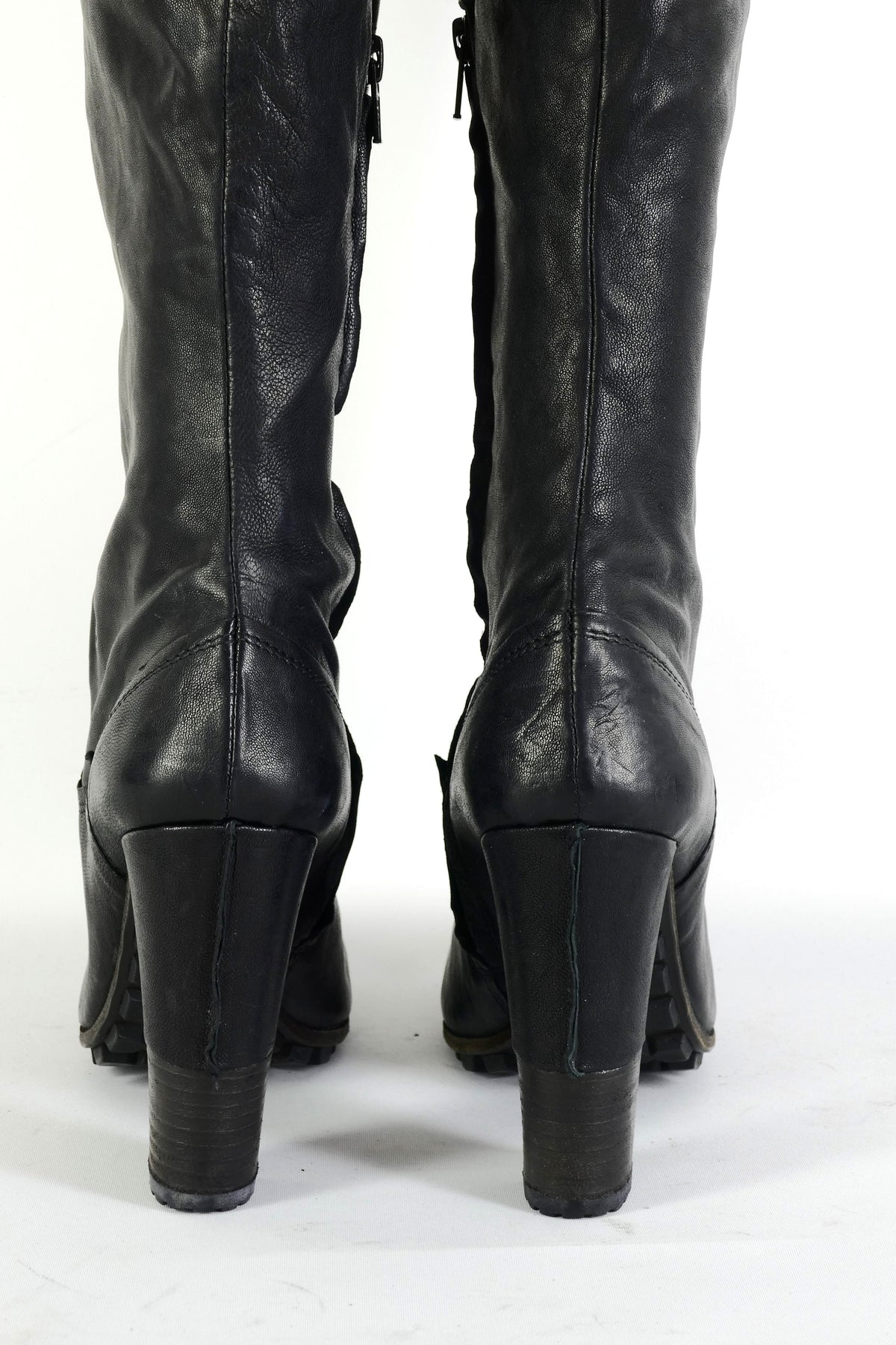 BUUTS Vic Matie Overknees Leder schwarz 225148-6