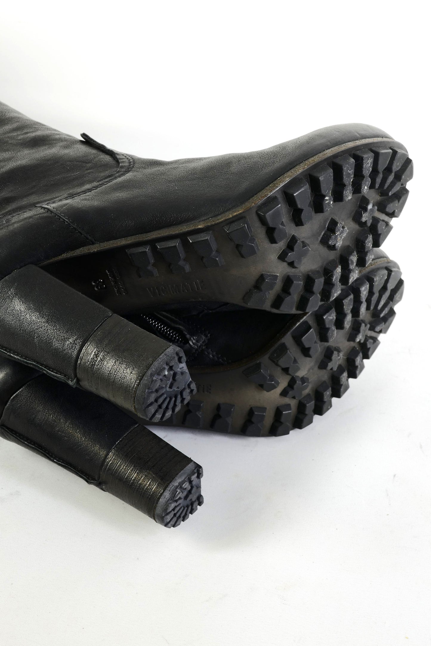 BUUTS Vic Matie Overknees Leder schwarz 225148-8