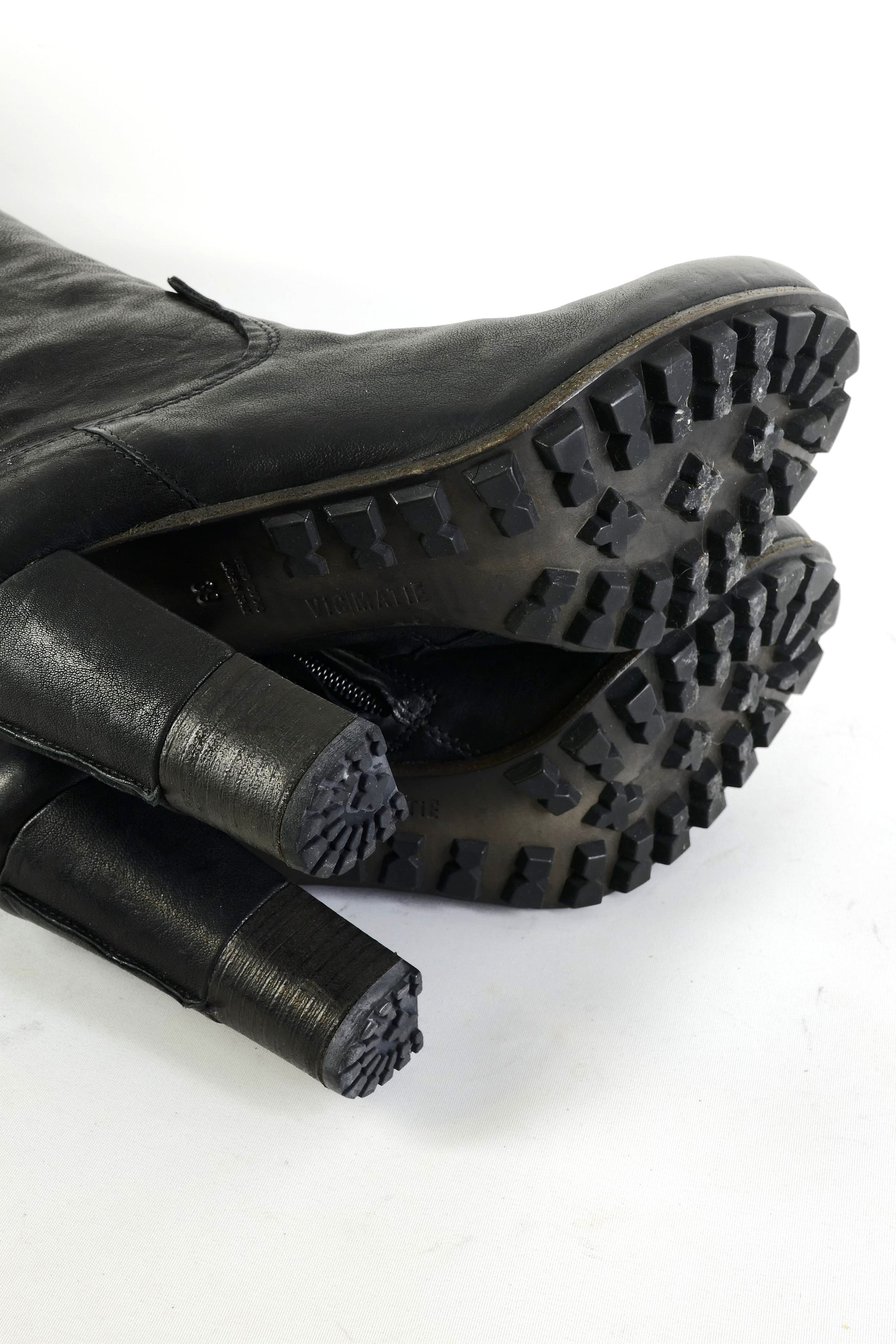 BUUTS Vic Matie Overknees Leder schwarz 225148-8