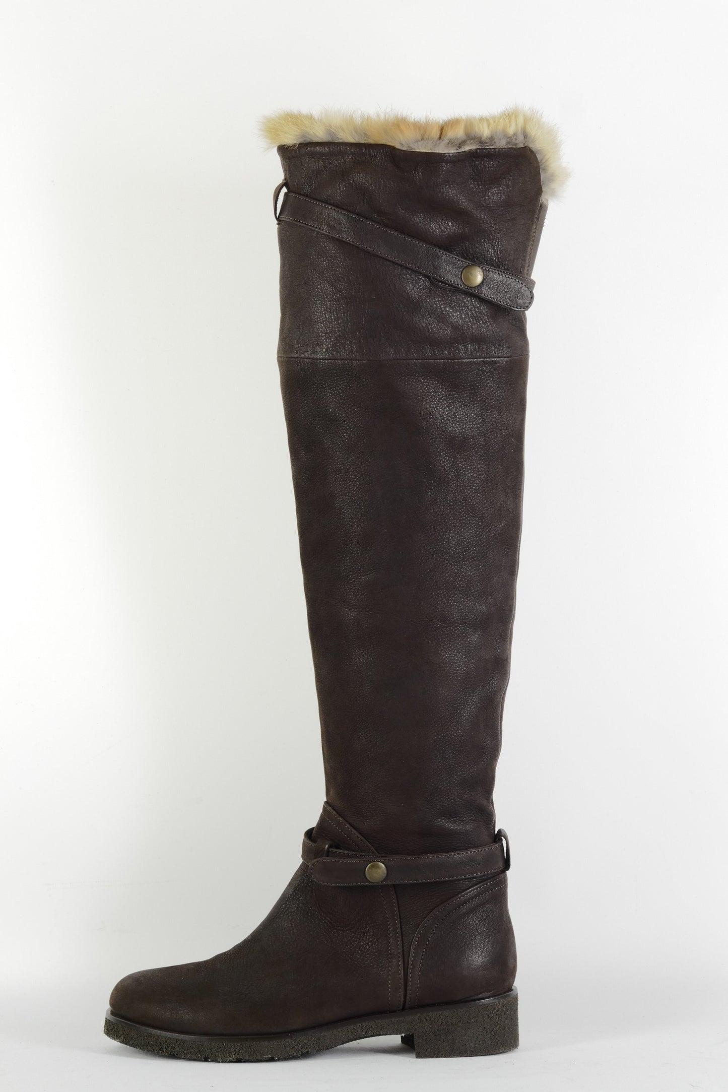 BUUTS Manufacture d'essai Hohe Stiefel Leder dunkelbraun 225149-1