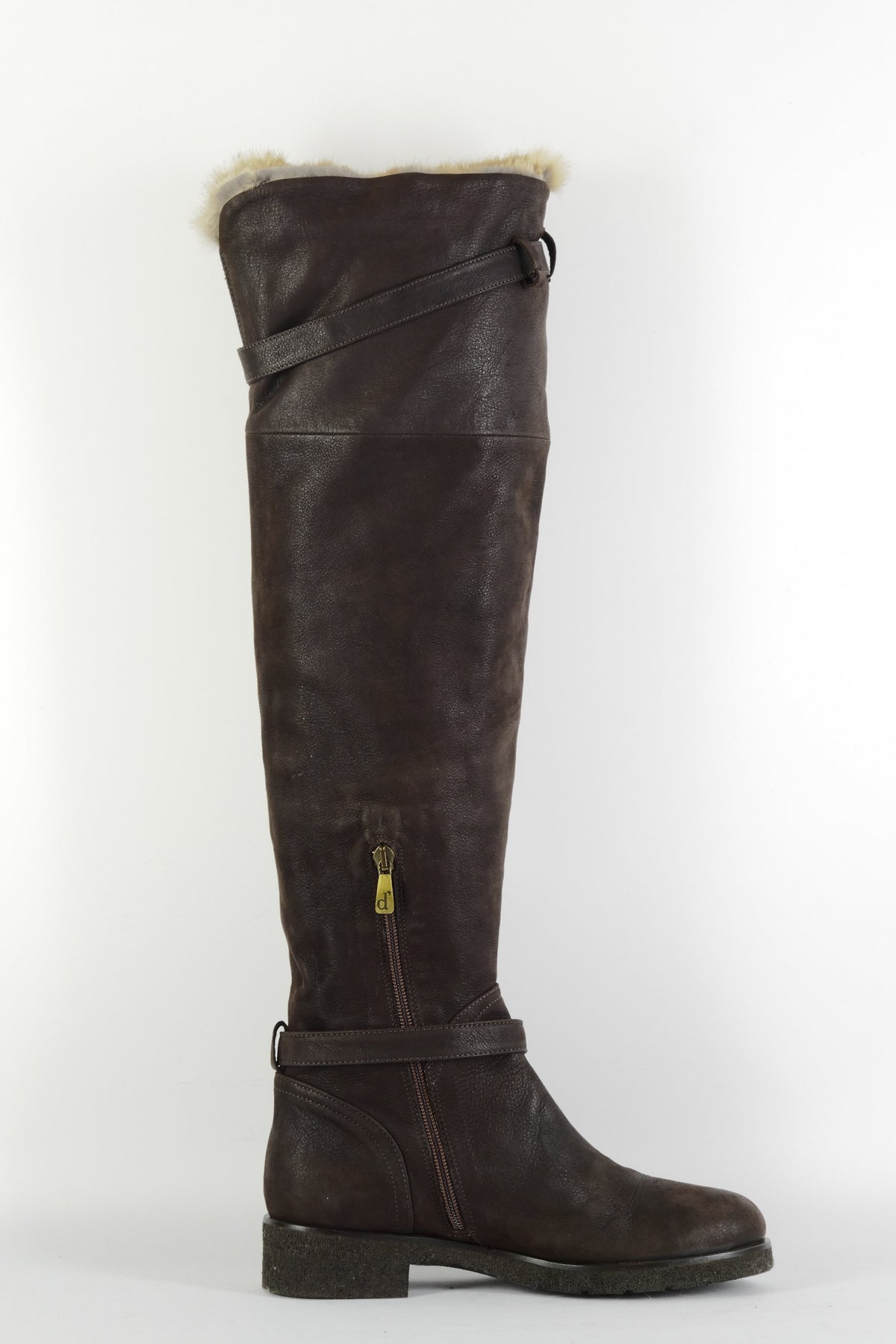 BUUTS Manufacture d'essai Hohe Stiefel Leder dunkelbraun 225149-3