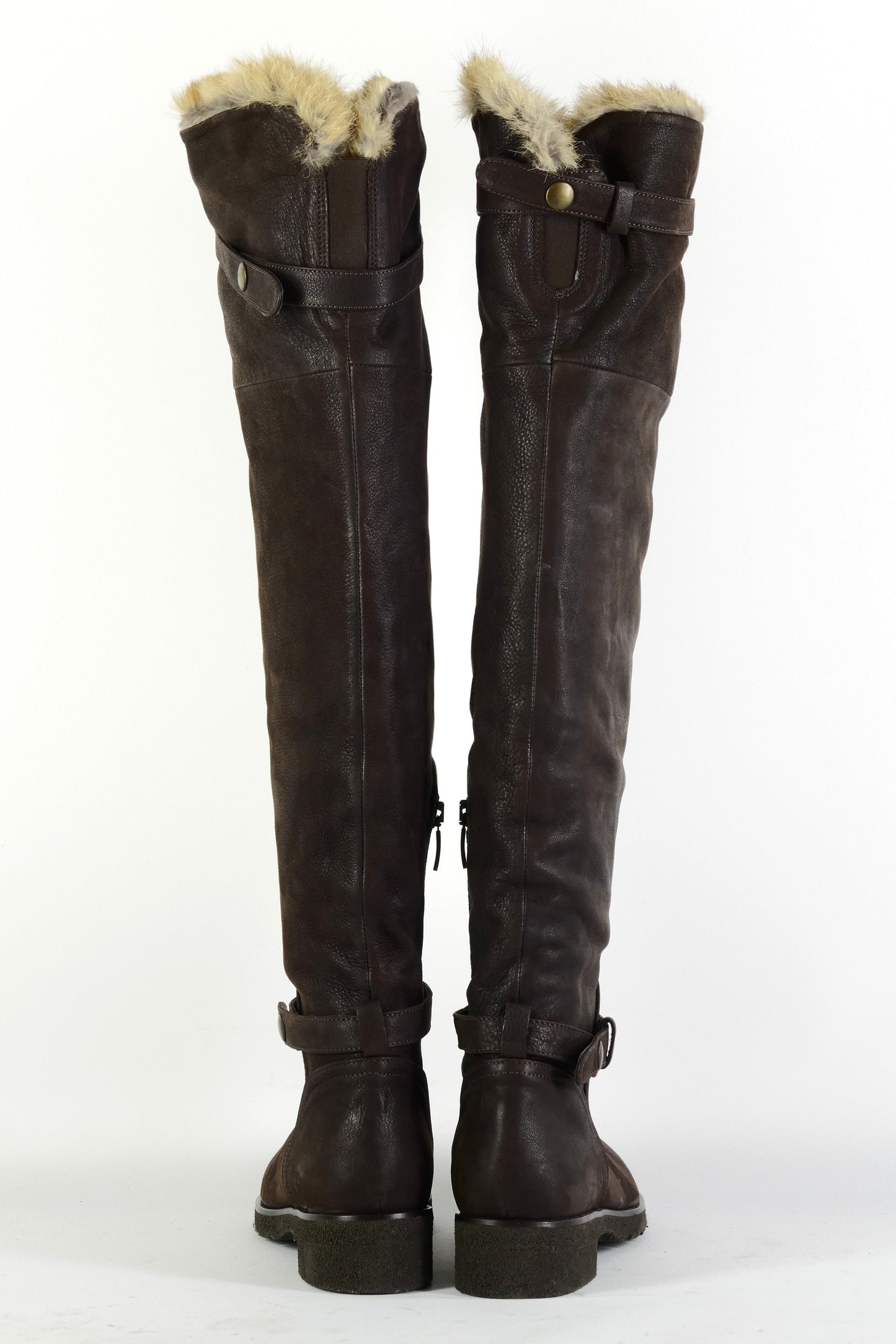 BUUTS Manufacture d'essai Hohe Stiefel Leder dunkelbraun 225149-5