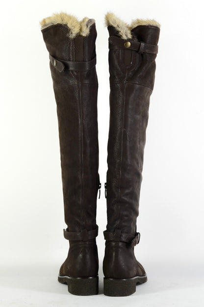 BUUTS Manufacture d'essai Hohe Stiefel Leder dunkelbraun 225149-5