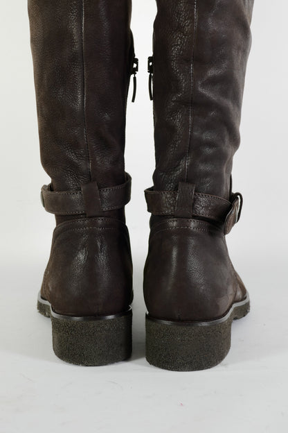 BUUTS Manufacture d'essai Hohe Stiefel Leder dunkelbraun 225149-6