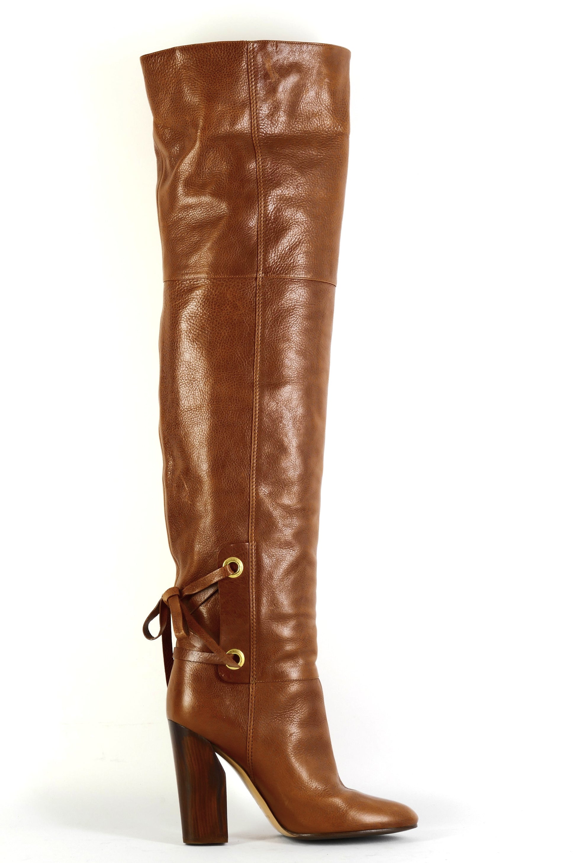 BUUTS Casadei Overknees Leder cognac 225150-3